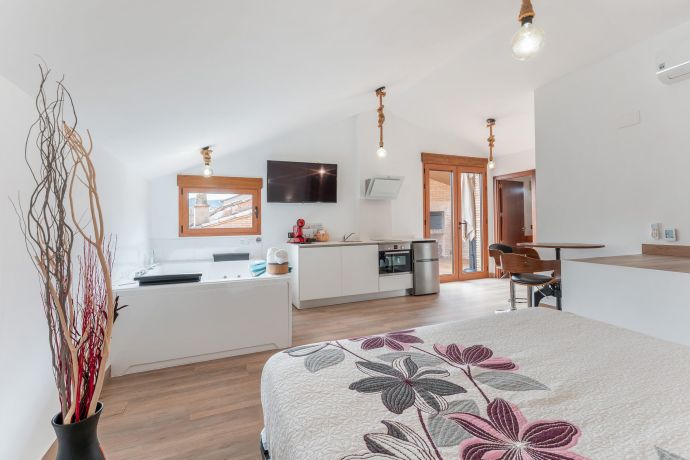 Espacio del apartamento ático