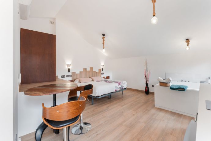 Espacio del apartamento ático