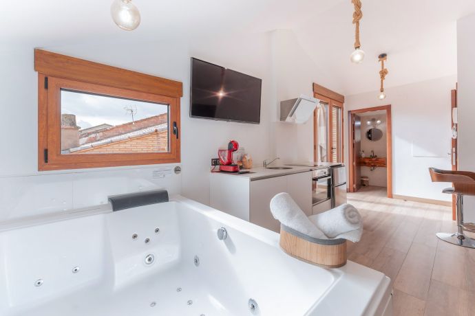 Espacio del apartamento ático